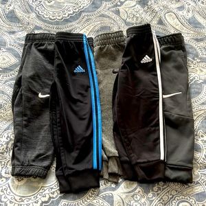 Toddler Nike and Adidas Active Pants Sold as a bundle.